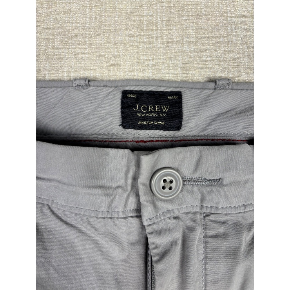 J.Crew 770 Straight Fit Chino Pants Mens 34x34 Grey Stretch Cotton Trousers - Picture 2 of 8